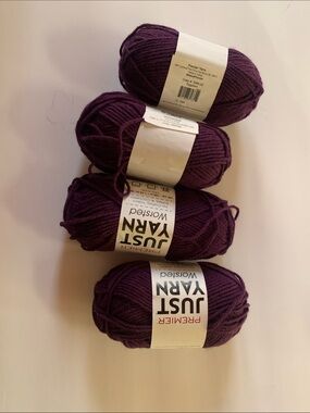 Premier Just Yarn Worsted Acrylic Yarn - Deep Plum